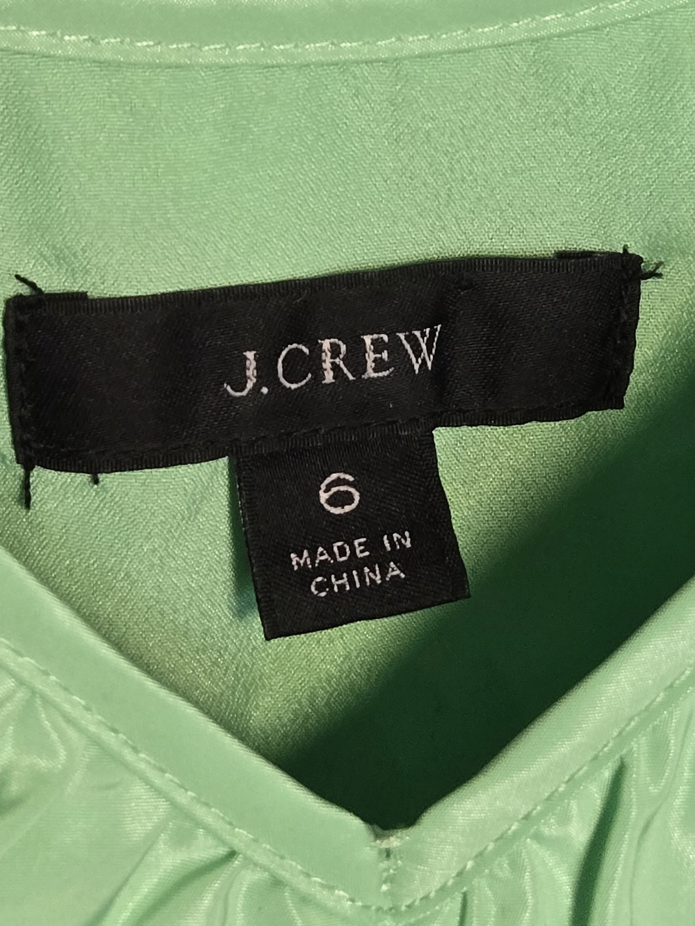 J. Crew Mint Green Ruffle V-Neck Tiered Maxi Dress - Picture 5 of 7